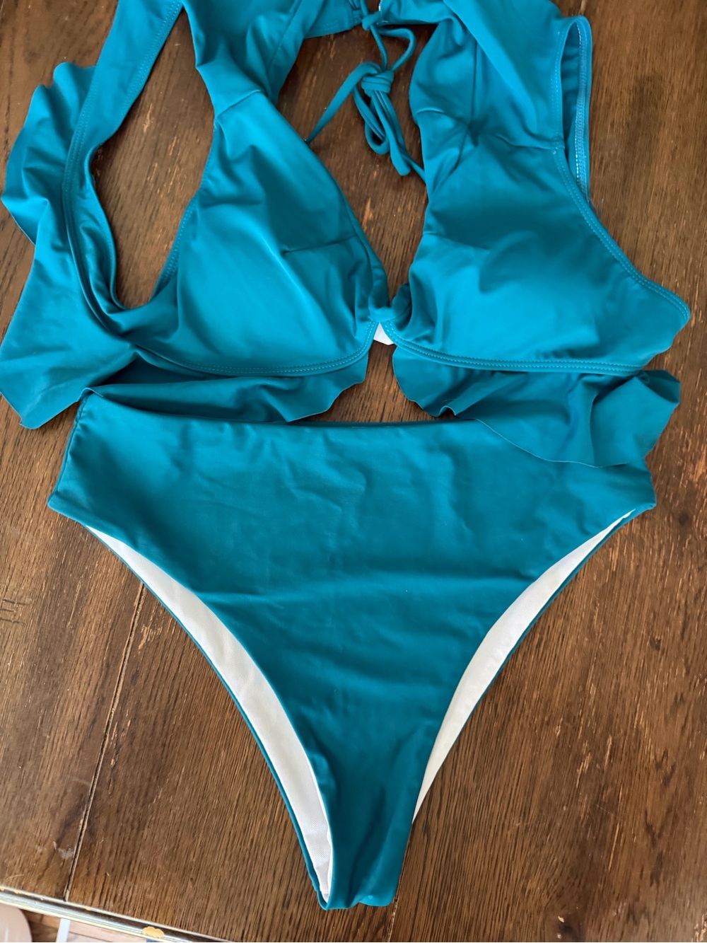 Source Unknown Teal Bikini Set